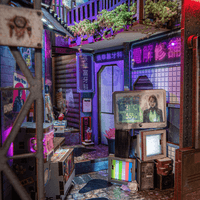 Kowloon Walled City 2049 Book Nook Kit 5
