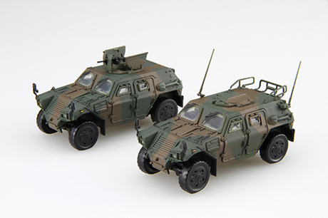 [Mi-18 EX-1] 1/72 JGSDF Komatsu Light Armored Vehicle (Company Commander/Machine Gun Equipped Vehicle) (2 Types, 2 Pieces Each) Special Version