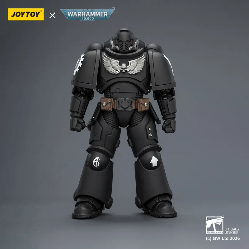 JOYTOY Iron Hands Intercessor with Bolt Rifle, Bolt Pistol and Chainsword - Warhammer 40K