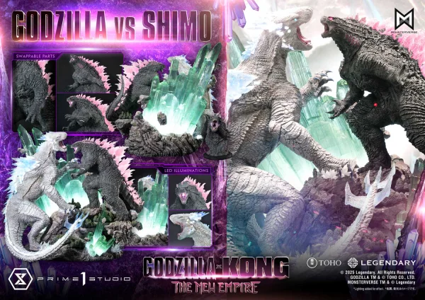 Prime 1 Studio Ultimate Diorama Masterline Godzilla x Kong: The New Empire Godzilla vs Shimo - Godzilla