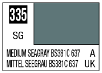 Mr. Color 335 - Medium Seagray BS381C 637 (Semi-Gloss/Aircraft) 1