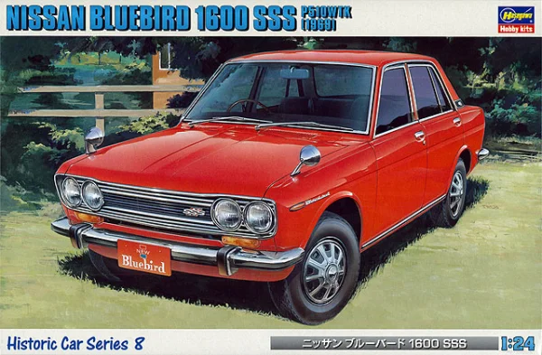 Hasegawa [HC8] 1:24 NISSAN BLUEBIRD 1600 SSS P510WTK 1969 - Scale Kits