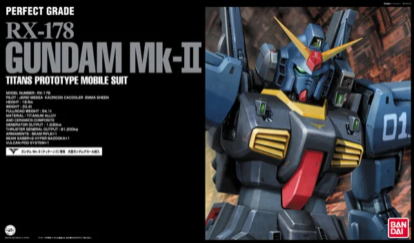 BANDAI HOBBY PG Gundam MK-II Titans - Mobile Suit Gundam Zeta