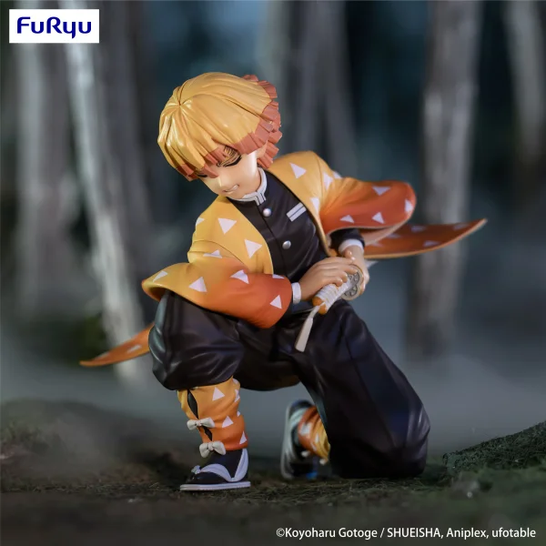 FuRyu Demon Slayer: Kimetsu no Yaiba　Noodle Stopper Figure -Agatsuma Zenitsu- - Demon Slayer: Kimetsu no Yaiba