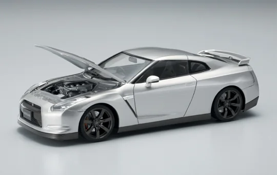 Aoshima THE BEST CAR GT #18 : 1/24 R35 GT-R with Engine (VR38DETT) - Scale Kits
