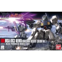 BANDAI HOBBY HGUC 1/144 #164 MSA-003 Nemo Unicorn Desert Color Ver - Mobile Suit Gundam Unicorn / Narrative - photo 5