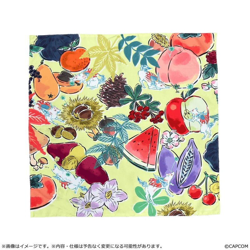 CAPCOM 【Okami 20th Anniversary Reprint Art Project】Furoshiki 11th Anniversary artist:Mari Shimazaki - Okami