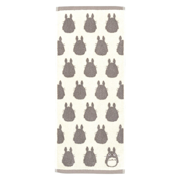 Big Grey Totoro - Studio Ghibli Silhouette Series (Face Towel)
