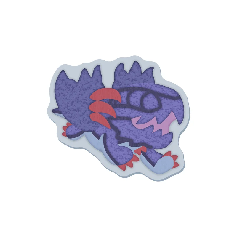 CAPCOM MONSTER HUNTER CHIBI STYLE Embroidered Sticker: Gore Magala - Monster Hunter