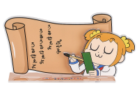 Pop Team Epic Acrylic Message Board Popuko 3