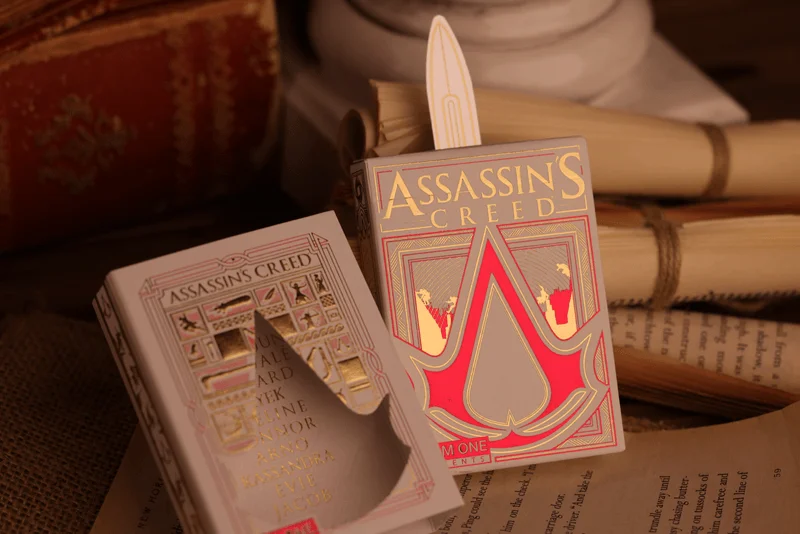 Room One Cards Assassin's Creed Legacy Playing Cards| WHITE HIDDEN BLADE - Assassin's Creed