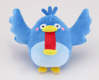 irasutoya Fired Blue Bird Plushie 1