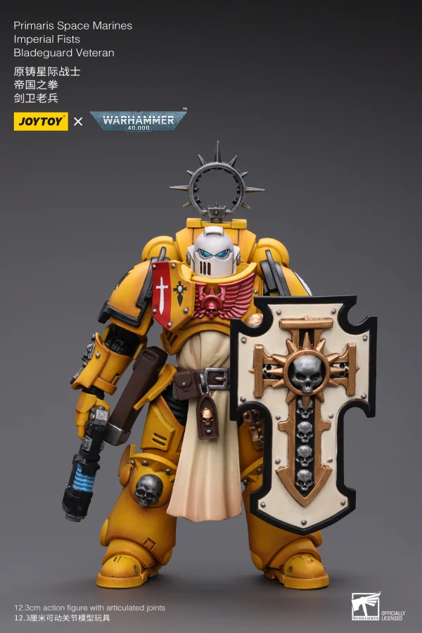 JOYTOY Primaris Space Marines Imperial Fists Bladeguard Veteran - Warhammer 40K