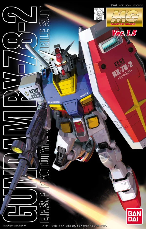 BANDAI HOBBY MG RX-78-2 Gundam Ver. 1.5 - Mobile Suit Gundam