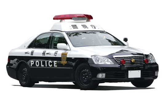 Aoshima [PAINTED PATROL CAR #11] 1/24 18 CROWN POLICE CAR METROPOLITAN POLICE DEPARTMENT STEEL WHEEL VER. (TOYOTA) - Scale Kits