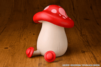 Soft Vinyl Walking Mushroom (Red) 5