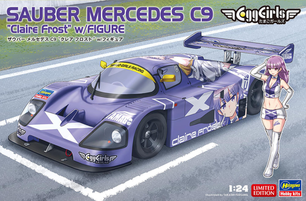 1/24  SAUBER MERCEDES C9 “Claire Frost” w/FIGURE