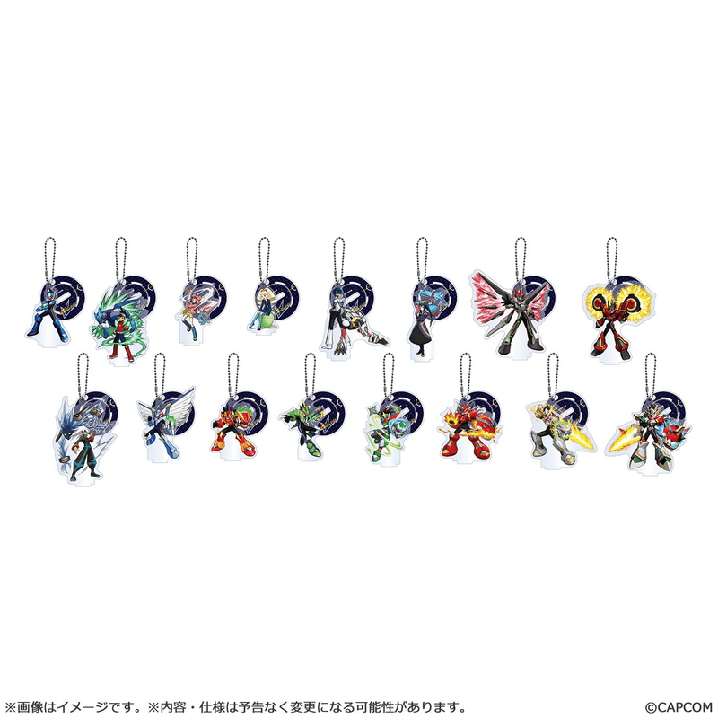 Mega Man Star Force acrylic stand Keychain collection (16pcs/box)