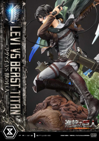 Ultimate Premium Masterline  TV animation Attack On Titan  Levi versus Beast Titan Bonus Version 3