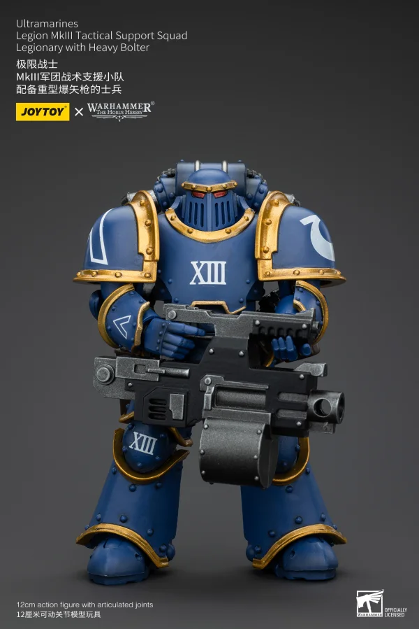 JOYTOY Ultramarines Legion MKIII Tactical Support Squad Legionary with Heavy Bolter - Warhammer 40K