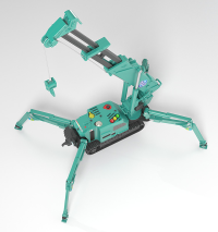 MODEROID MAEDA SEISAKUSHO Spider Crane (Green) 7