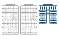 PLUM PMOA Long seat interior setA(blue) Contains 2 cars for 4-door cars - Scale Kits - photo 3