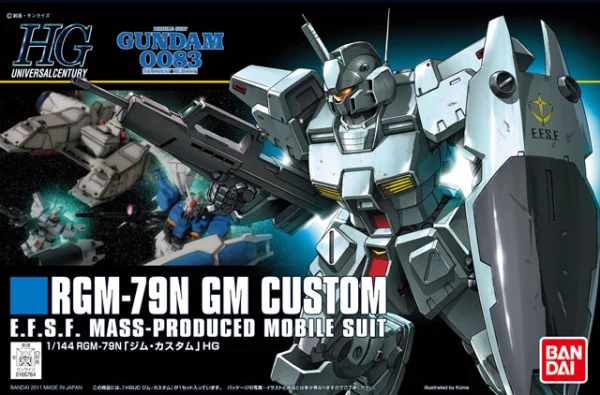 BANDAI HOBBY HGUC 1/144 #120 GM Custom - Mobile Suit Gundam: OVAs and Side Stories