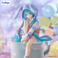 Hatsune Miku Noodle Stopper Figure -Rabbit Ear Hood Pajama Blue Color ver.- 4