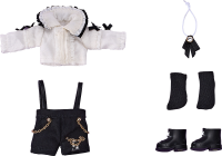 Nendoroid Doll Outfit Set: Suspender Shorts Set (White & Black) 2