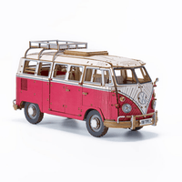 wa-gu-mi Vintage Volkswagen Type 2 (T1) Camper Van RED 1