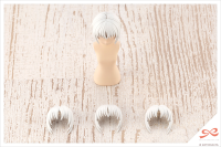 AFTER SCHOOL SHORT WIG TYPE: A [WHITE & CHOCOLATE BROWN] 7