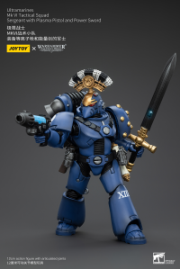 Ultramarines MK VI Tactical Squad Sergeant with Plasma Pistol and Power Sword 8