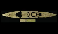 Hasegawa [QG42] 1:350 WOODEN DECK FOR Z24(40024-5) 1/350 BATTLESHIP NAGATO 1941 - Kit Accessories - photo 2