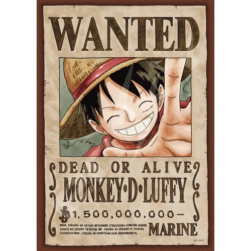 ENSKY [208-034] ONE PIECE jigsaw puzzle 208 pieces [Wanted Book "Monkey D. Luffy"] - ONE PIECE