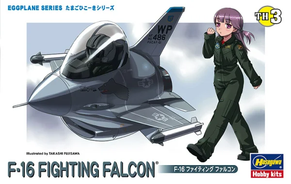 Hasegawa [TH3] EGG PLANE F-16 FIGHTING FALCON - EGGPLANE SERIES
