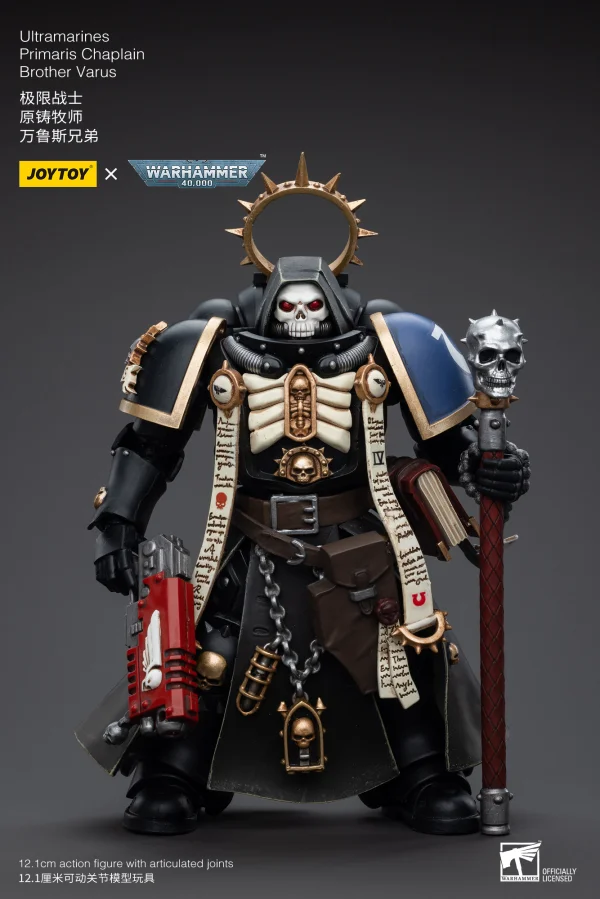 JOYTOY Ultramarines Primaris Chaplain Brother Varus - Warhammer 40K