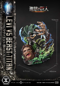 Ultimate Premium Masterline  TV animation Attack On Titan  Levi versus Beast Titan Bonus Version 39