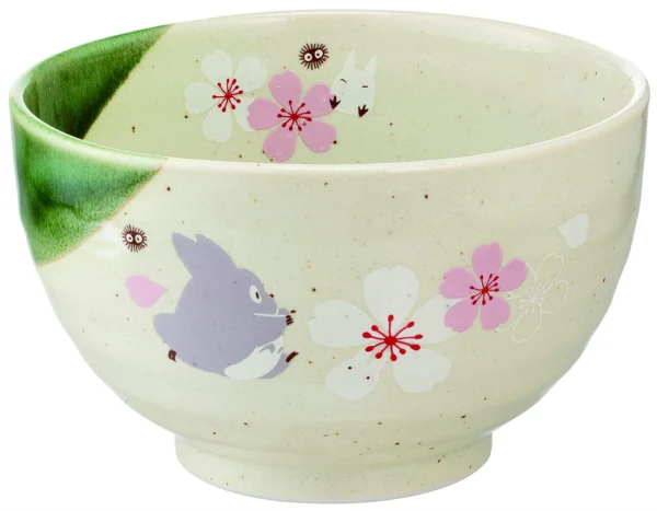 Skater Totoro Traditional Japanese Dish Series - Bowl (Sakura/Cherry Blossom) - Studio Ghibli