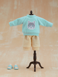 Nendoroid Doll Outfit Set: Sweatshirt and Sweatpants (Light Blue) 1