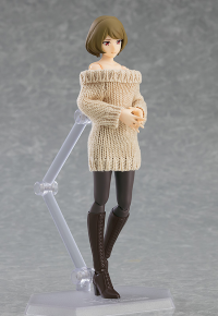 figma Female Body (Chiaki) with Off-the-Shoulder Sweater Dress 5
