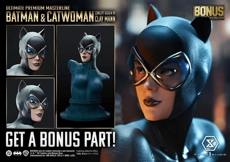 Prime 1 Studio Ultimate Premium Masterline Batman (Comics) Batman & Catwoman (Concept Design by CLAY MANN) Bonus Version 			 - DC Comics