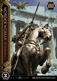 Museum Masterline Wonder Woman (Film) Wonder Woman on HorseBack Gold Version 7