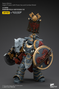 Space Wolves Legion Praetor with Power Axe and Combat Shield 2