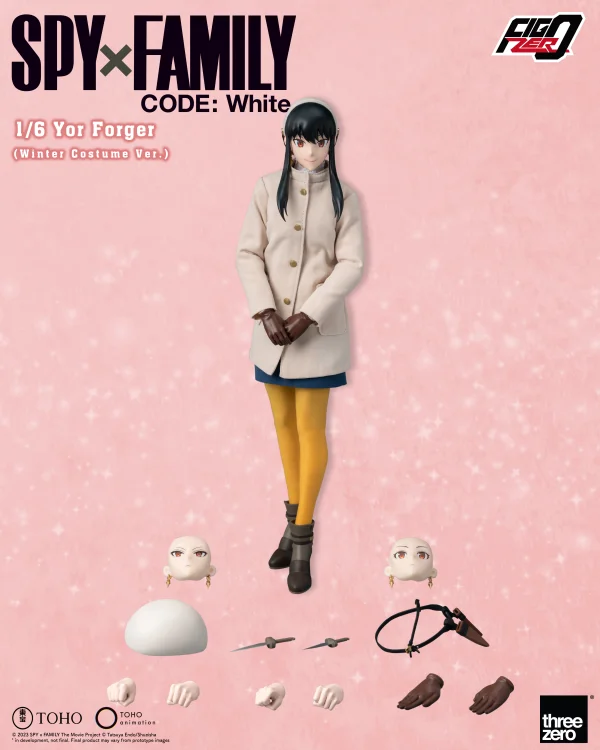 threezero SPY×FAMILY CODE: White - FigZero 1/6 Yor Forger (Winter Costume Ver.) - SPY x FAMILY