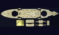 Hasegawa [QG48] 1:350 WOODEN DECK FOR Z21(40021-4) 1/350 IJN BATTLESHIP MIKASA THE BATTLE OF THE JAPAN SEA - Kit Accessories - photo 2