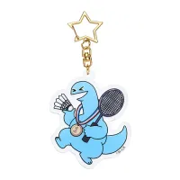GoodSmile Moment Gal & Dino Glow-in-the-Dark Acrylic Keychain Badminton - Gal & Dino - photo 3