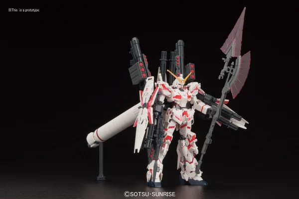 BANDAI HOBBY HGUC 1/144 #199 Full Armor Unicorn Gundam (Destory Mode/Red Color Ver.) - Mobile Suit Gundam Unicorn / Narrative