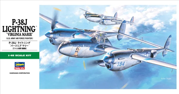 Hasegawa [JT1] 1:48 P-38J LIGHTNING - Scale Kits