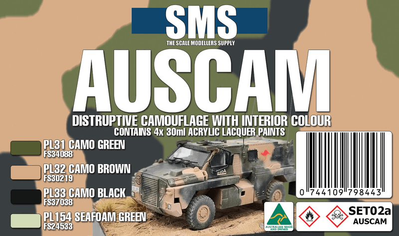 AUSCAM Colour Set **UPDATED SET ** (DISRUPTIVE CAMO + INTERIORS)