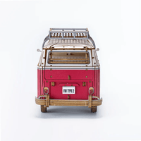 wa-gu-mi Vintage Volkswagen Type 2 (T1) Camper Van RED 5
